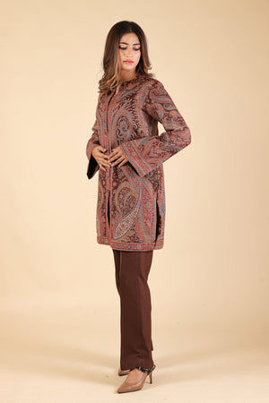 Brown Kaani Set- Inching India