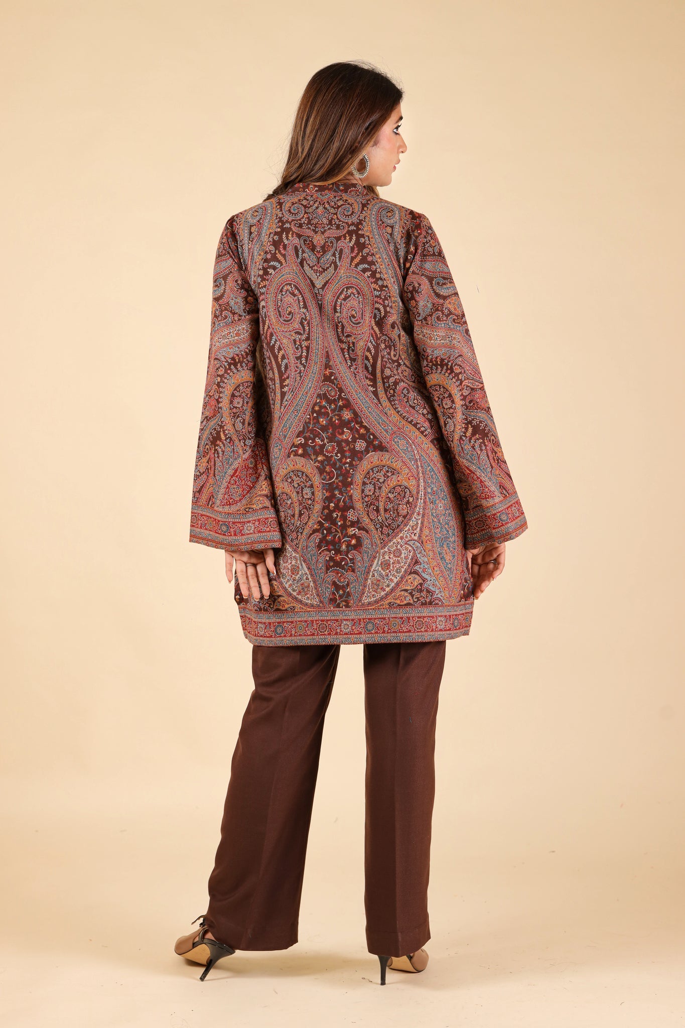 Brown Kaani Set- Inching India