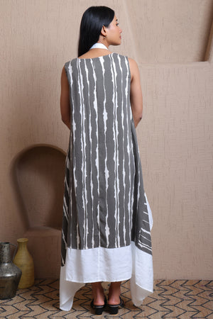 Tie Dye Print Dress  -  Meiala