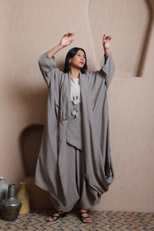 Front Open Asymmetric Jacket  -  Meiala