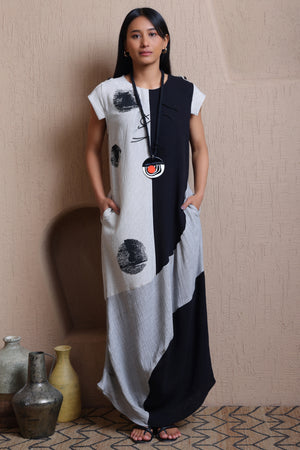 Polka Dot Long Dress  -  Meiala