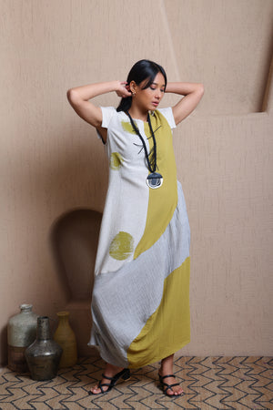 Polka Dot Long Dress  -  Meiala