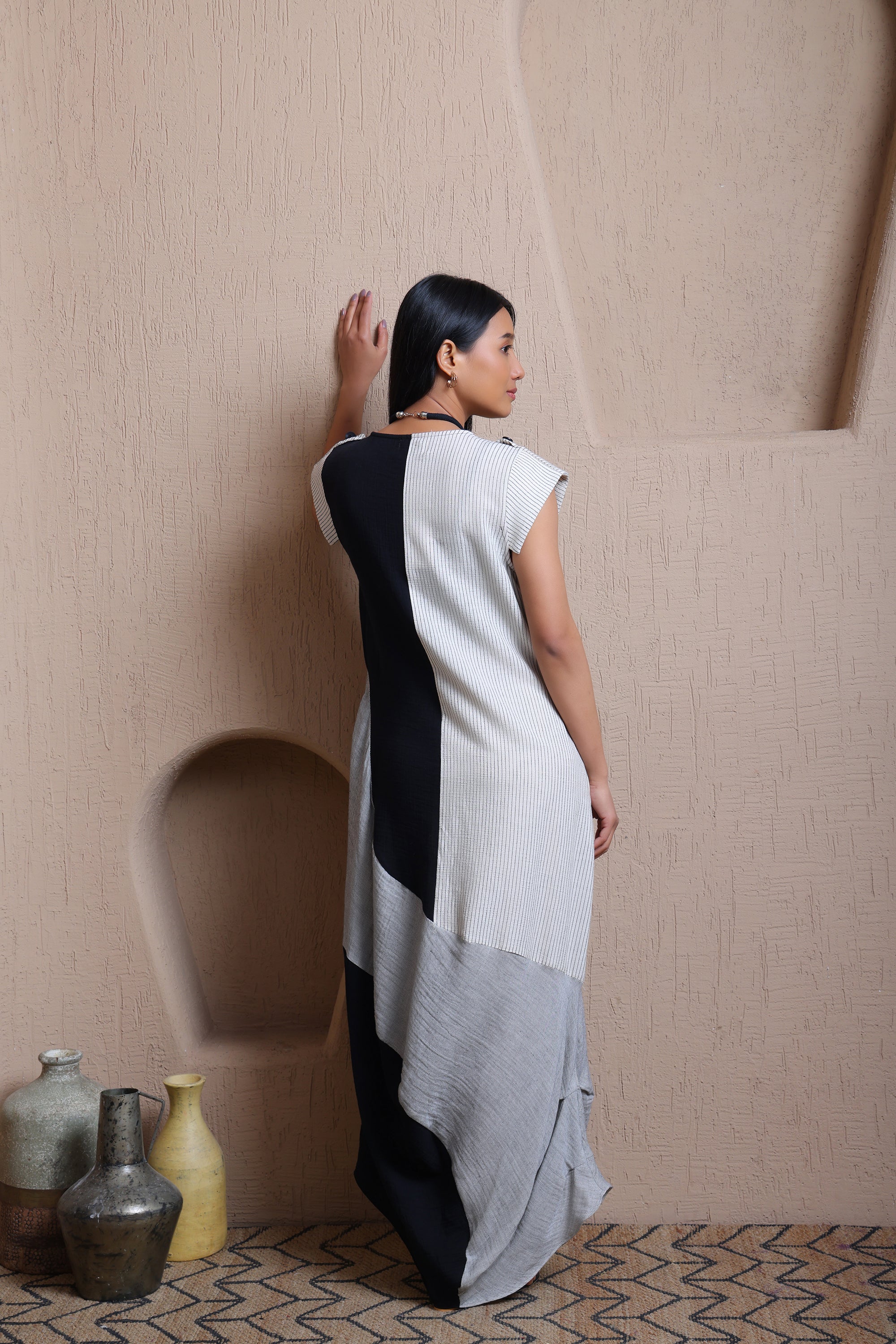 Polka Dot Long Dress  -  Meiala