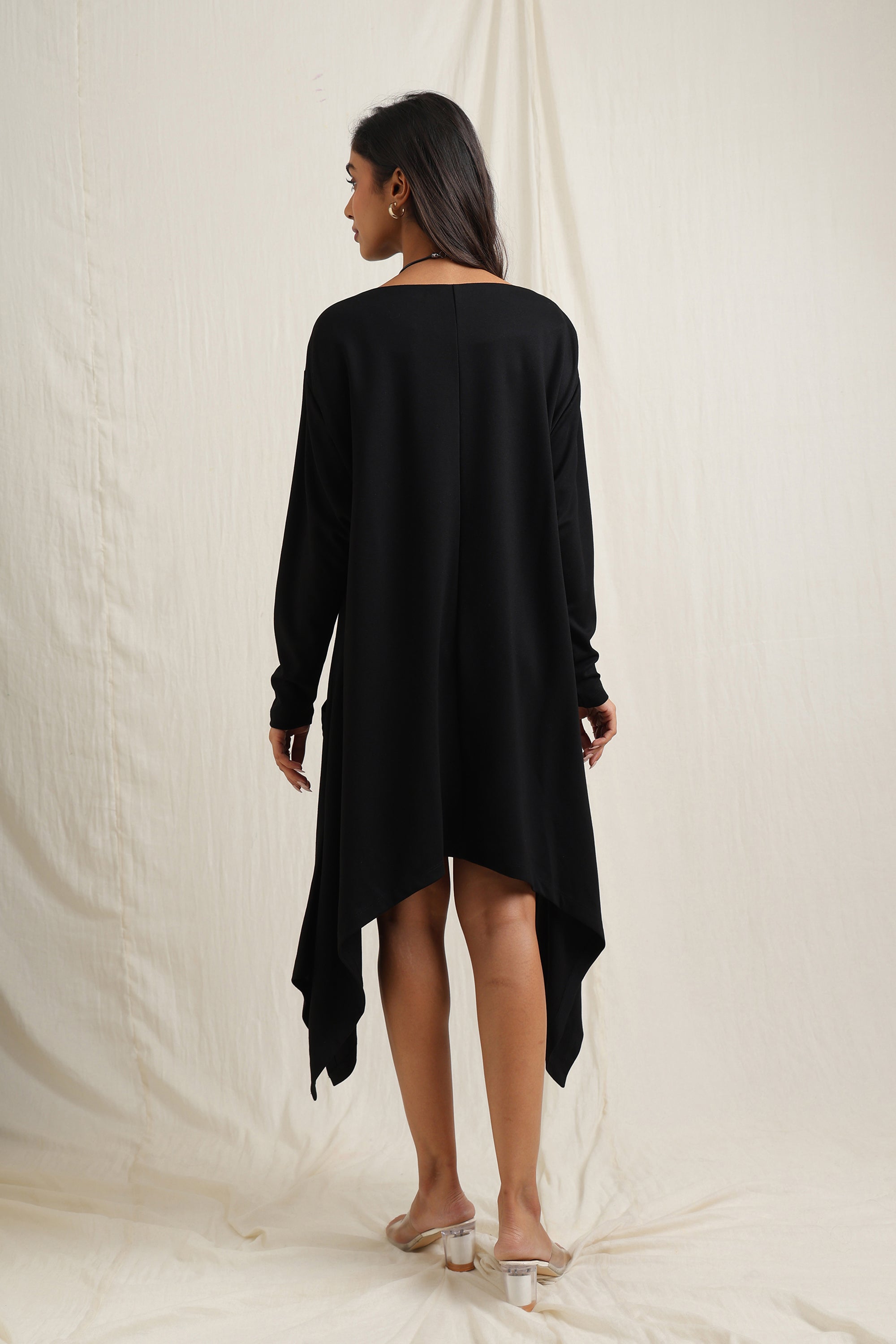 Asymmetric Tunic with Patch Pockets -  Meiala
