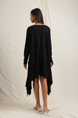 Asymmetric Tunic with Patch Pockets -  Meiala