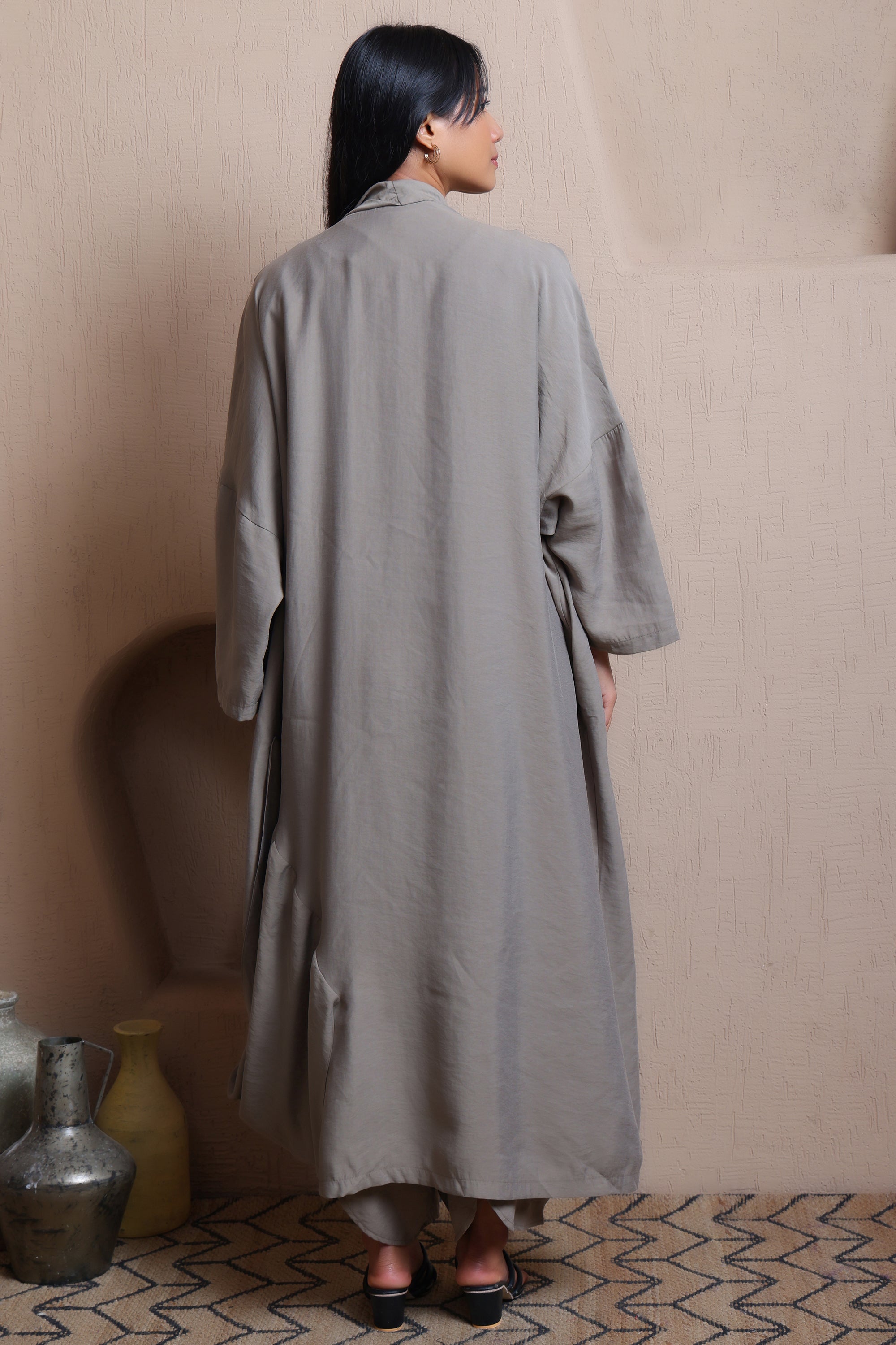 Front Open Asymmetric Jacket  -  Meiala