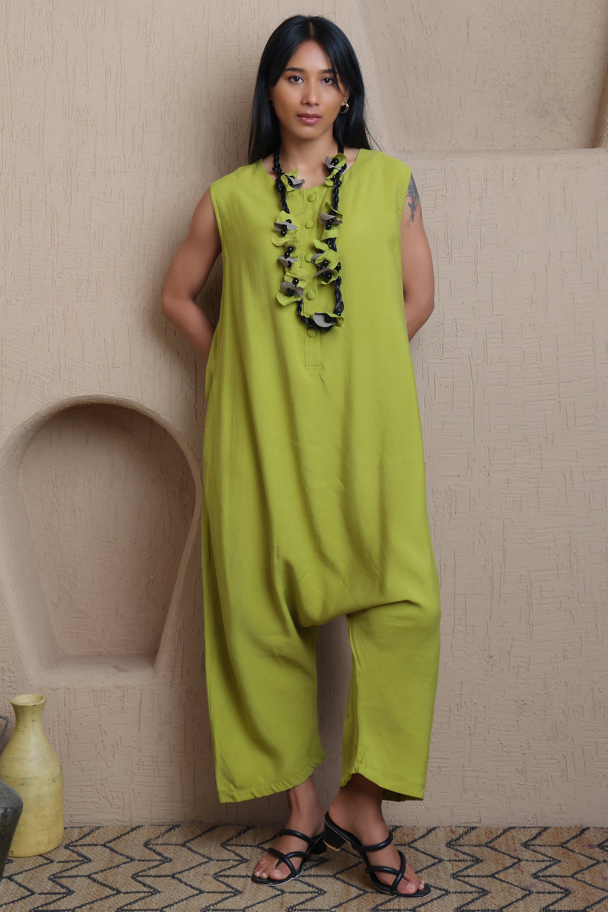 Long Buttoned Dress  -  Meiala