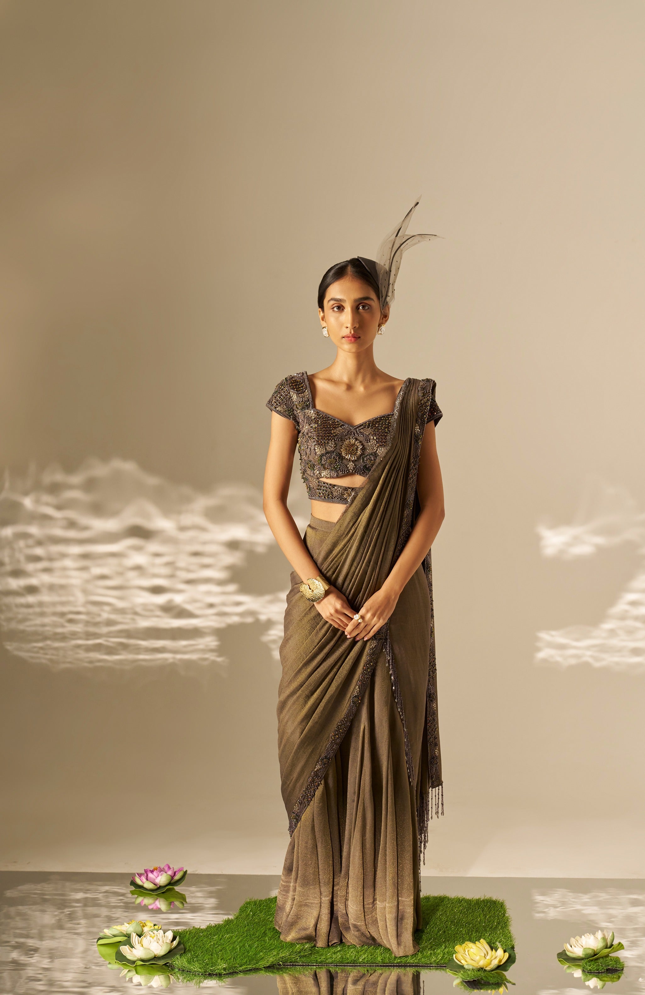 Ishvari Heavy Draped Saree Set