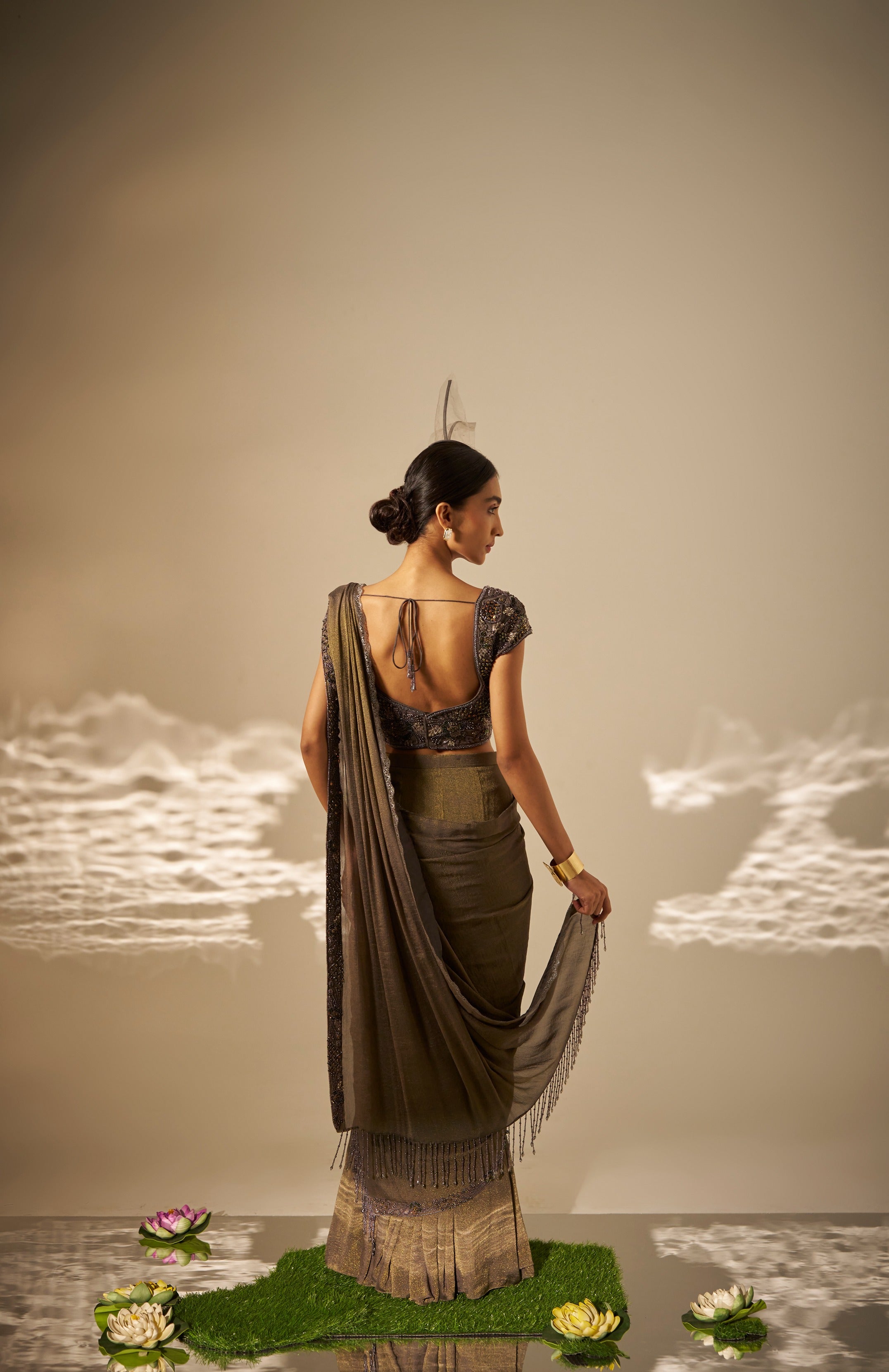 Ishvari Heavy Draped Saree Set
