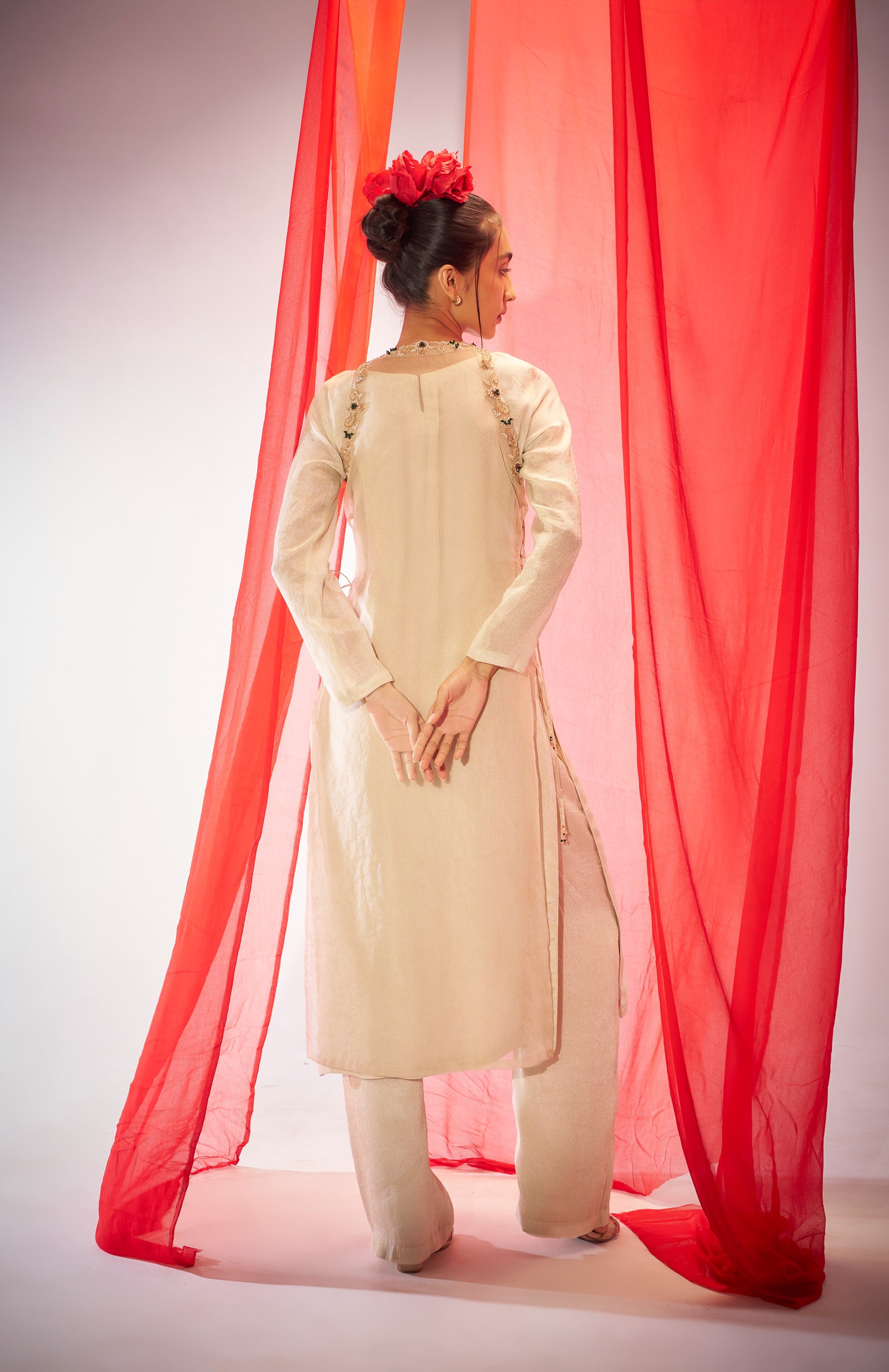 Shwetambara Layered Kurta Set
