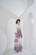 Load image into Gallery viewer, Mauve Grey Ombre Kaftan Coord Set
