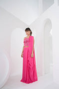 Load image into Gallery viewer, Fuscia Skirt Saree
