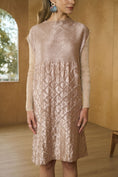 Load image into Gallery viewer, Ivory Mermaid Textured Dress

