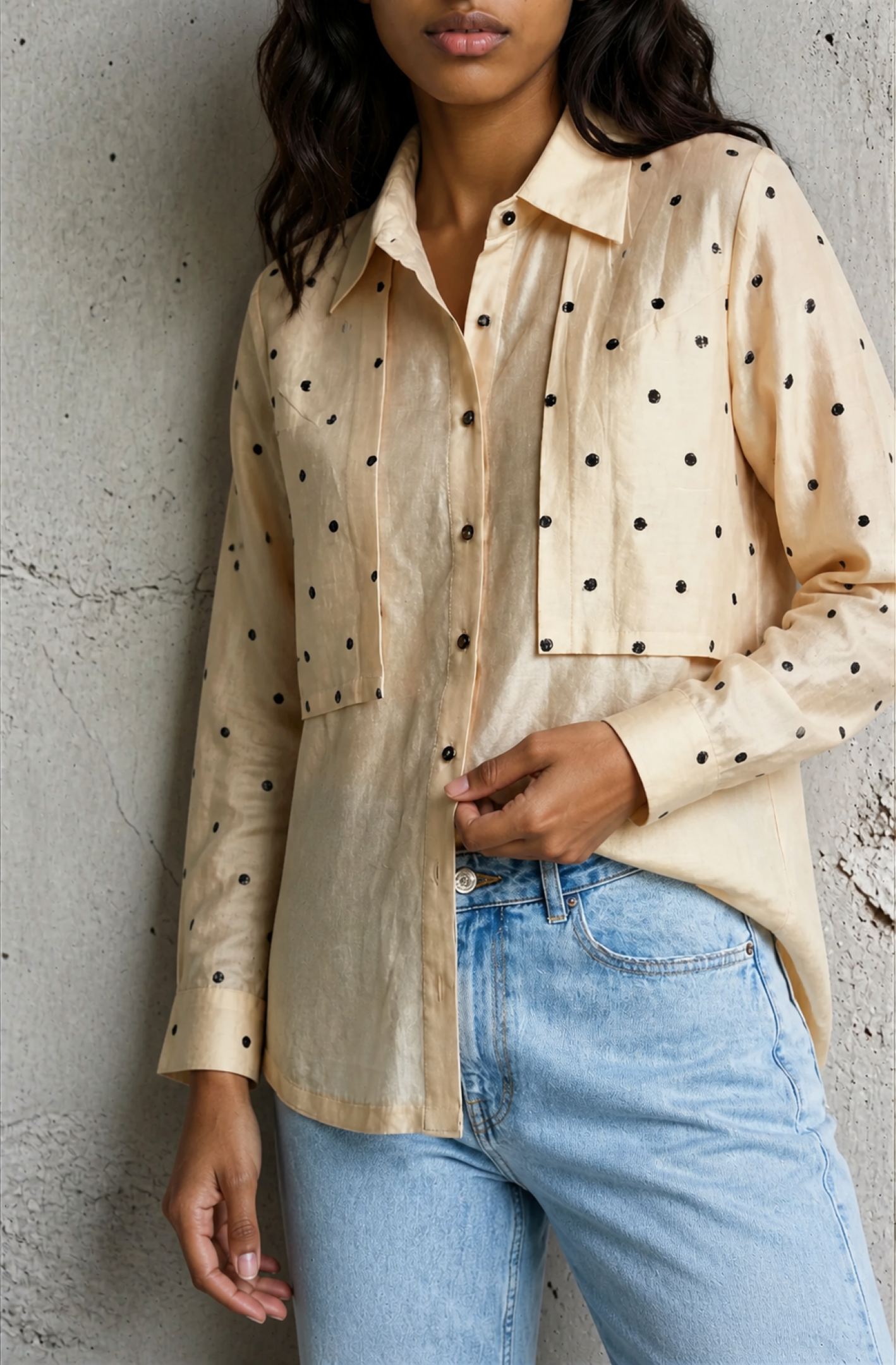 Polka Shirt Dress