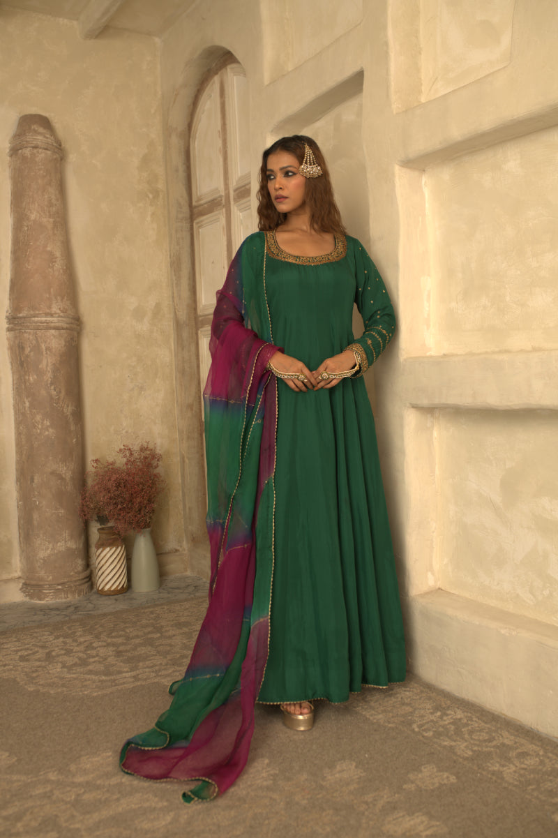 NARAYANI GREEN ANARKALI