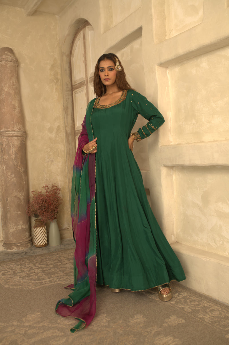 NARAYANI GREEN ANARKALI