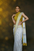 Load image into Gallery viewer, Floral Block Printed Saree
